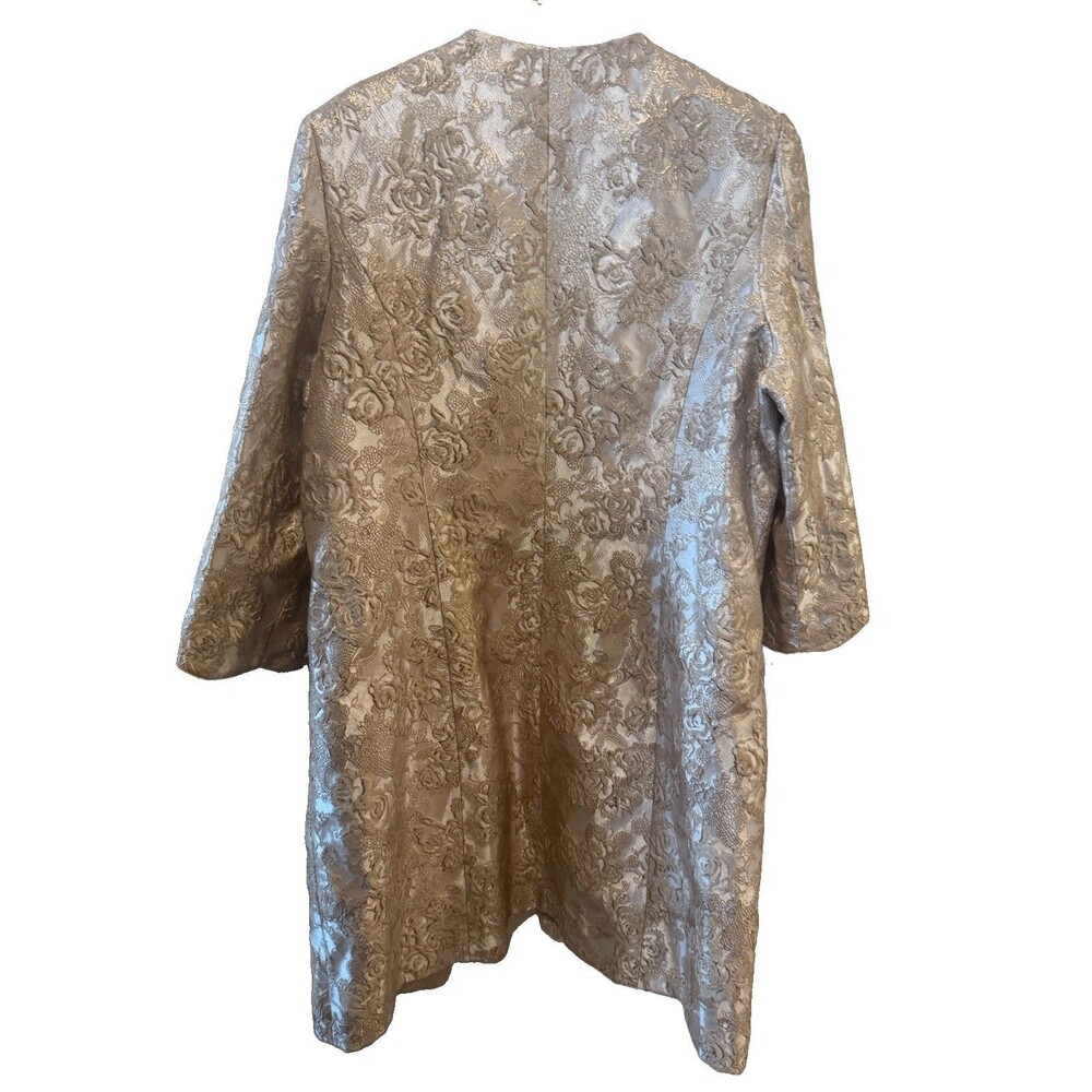 KRISTA BELLA Ladies CHURCH GOLD LONG COAT SIZE 18 - Picture 2 of 13